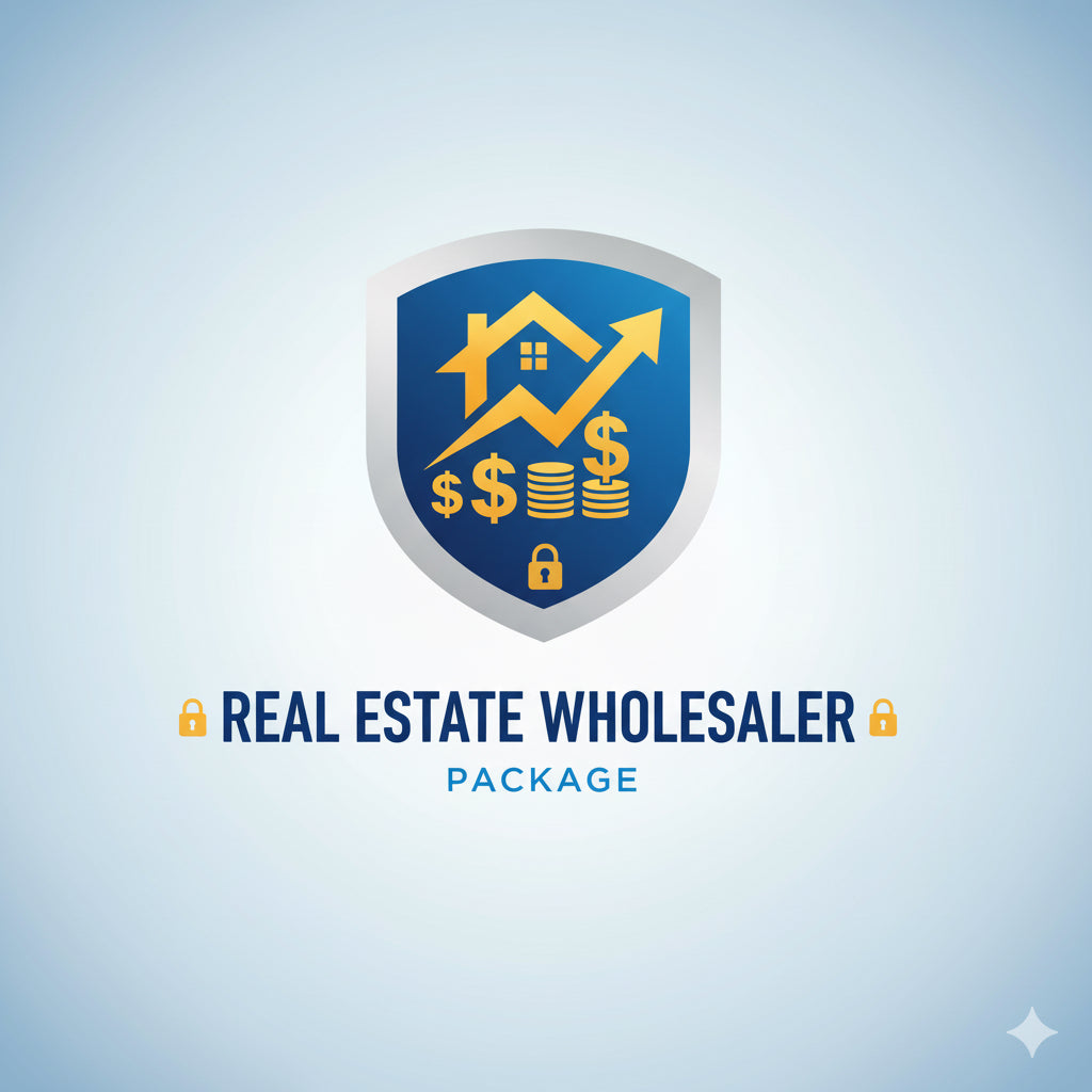 Real Estate Wholesalers Documents Template Package - Flipping Properties with ZERO Money Down